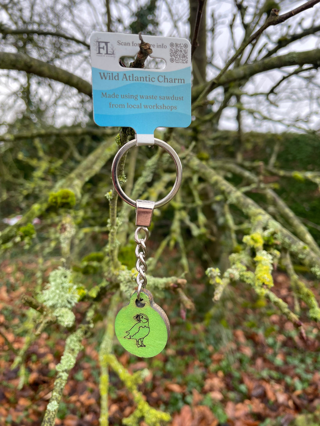Wild Atlantic Charm - Puffin Green