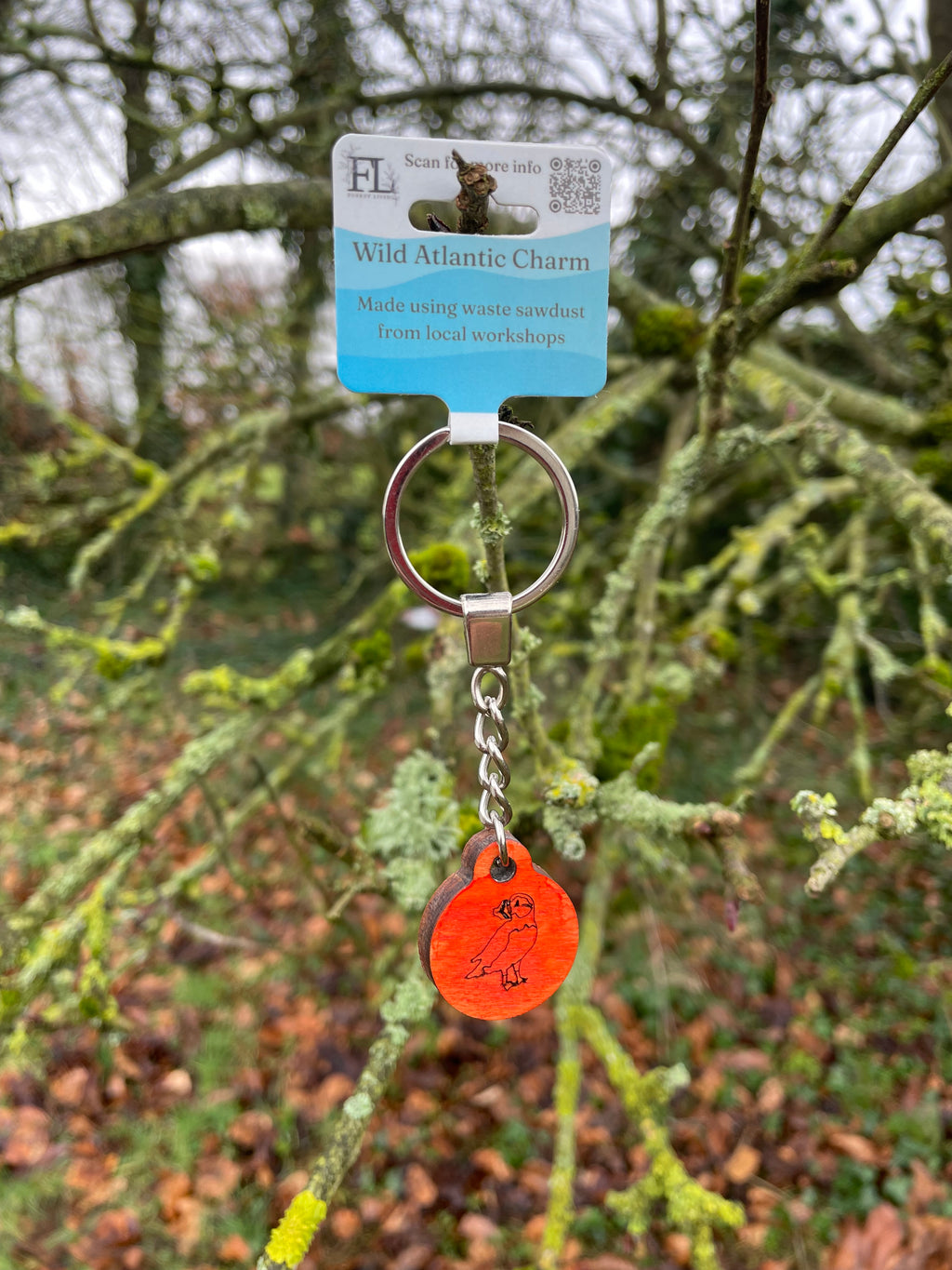 Wild Atlantic Charm - Puffin Orange