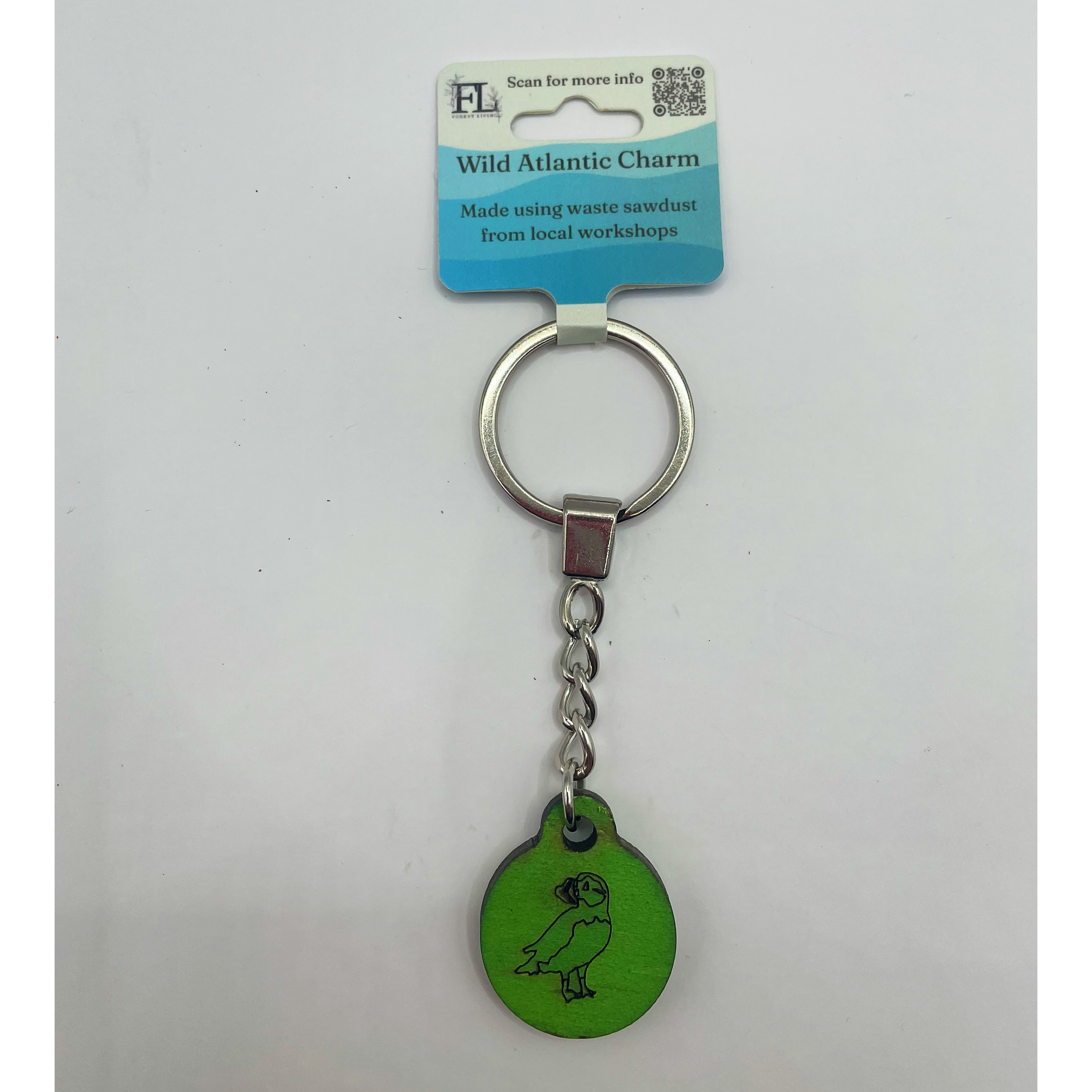 Wild Atlantic Charm - Puffin Green